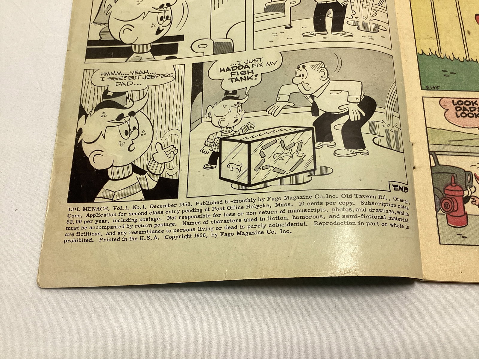 Li'l Menace 1 Fago Comic Book - 7