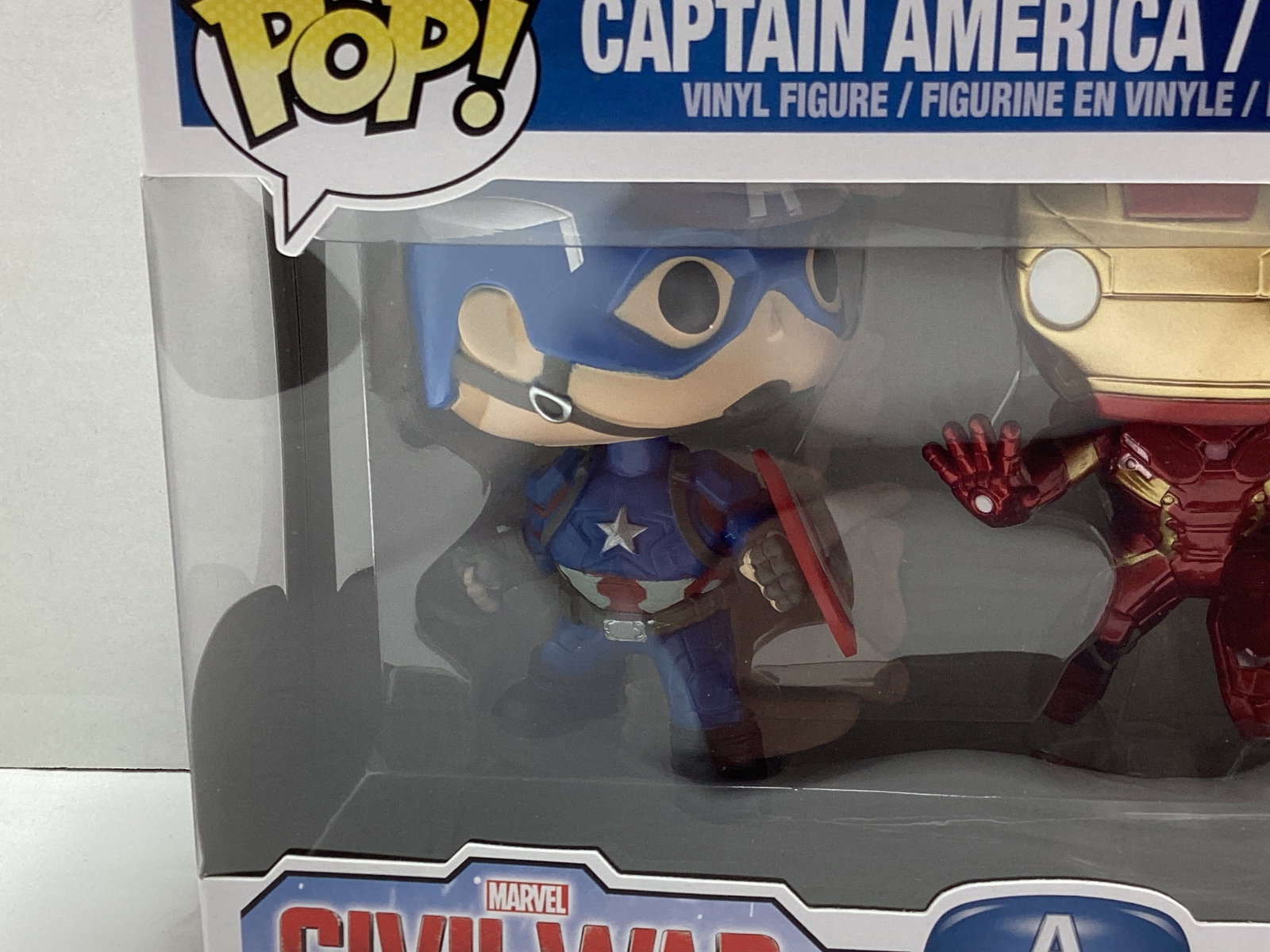 Captain America / Iron Man Civil War Marvel Collector Corps Funko Pop Set - 2