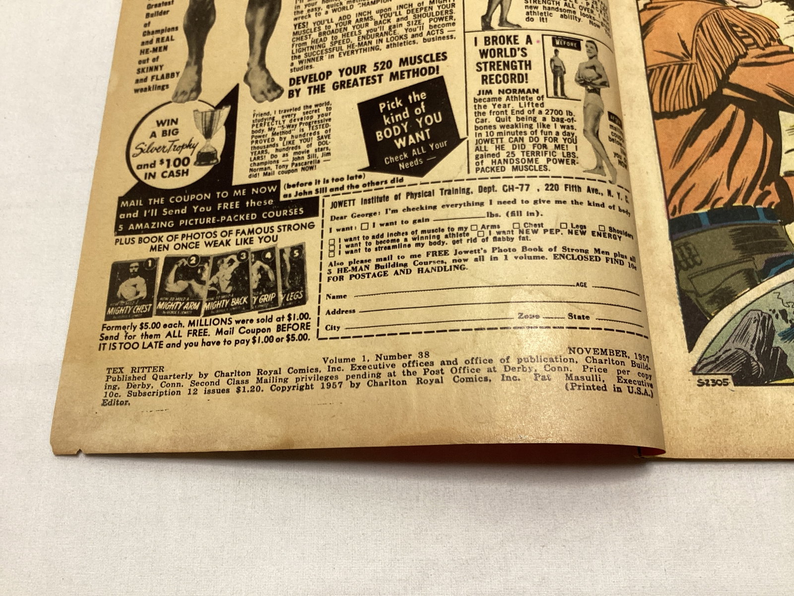 Tex Ritter Western 38 Charlton Comic Book - 7
