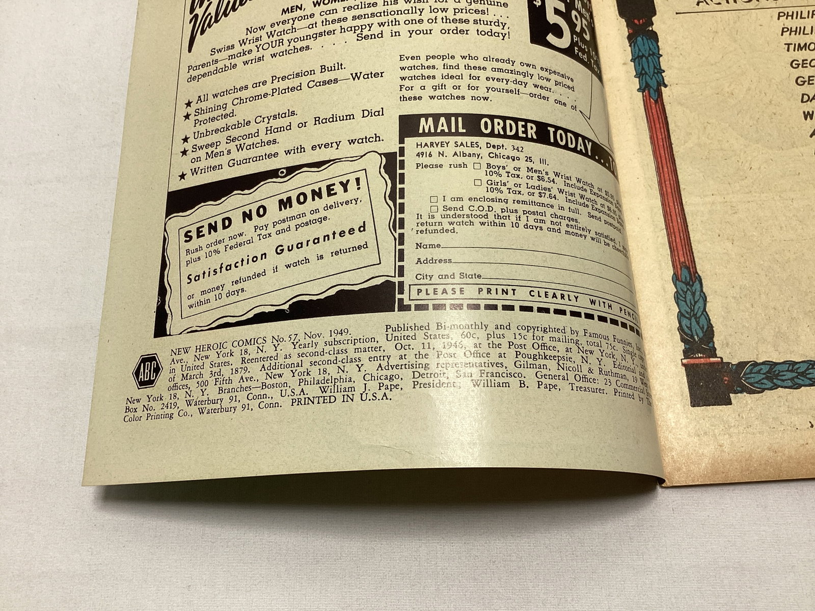 New Heroic Comics 57 Famous Funnies Comic Book - 7