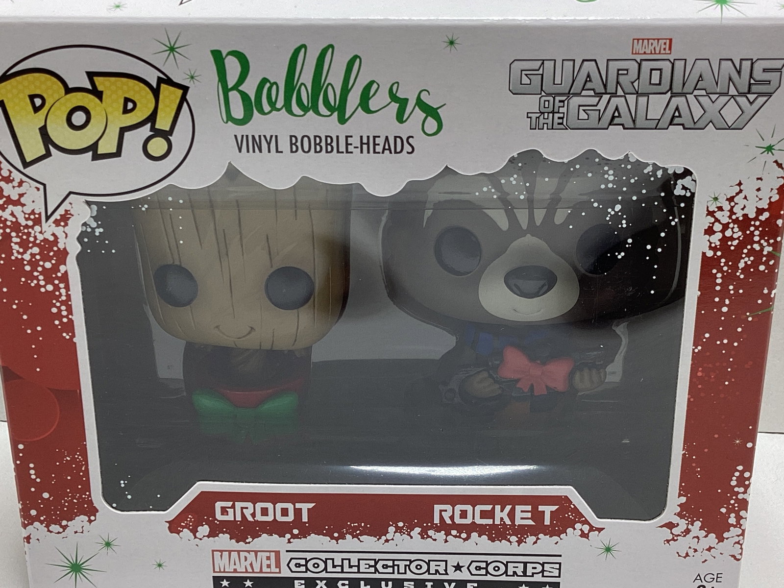 Guardians of the Galaxy Groot and Rocket Marvel Collector Corps Funko Pop Set - 2