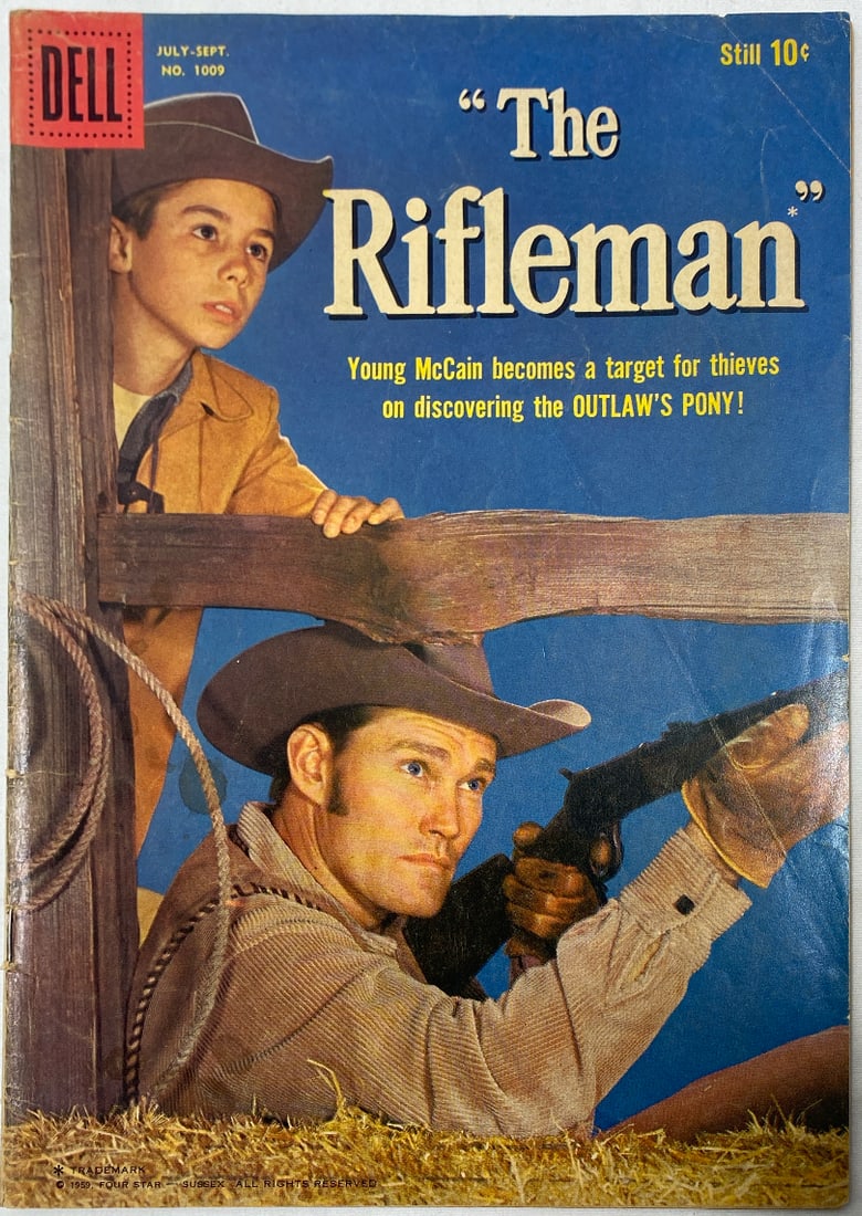 Dell Four Color 1009 the Rifleman Comic Book: 1959, Please Preview and see all photos for condition