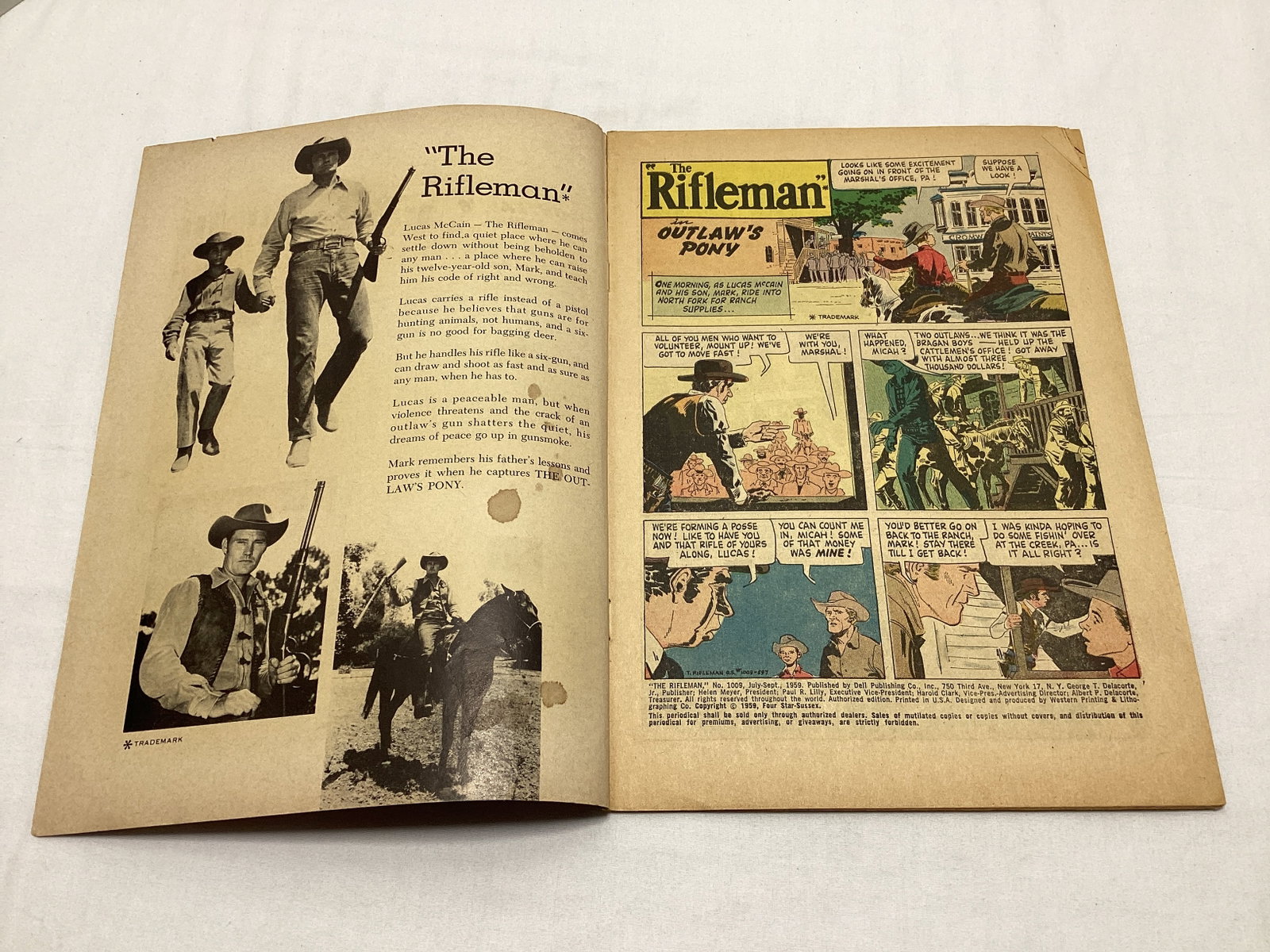 Dell Four Color 1009 the Rifleman Comic Book - 6