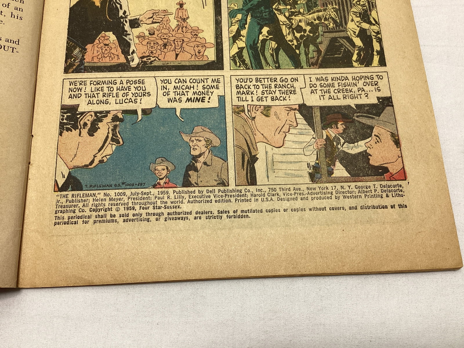 Dell Four Color 1009 the Rifleman Comic Book - 7
