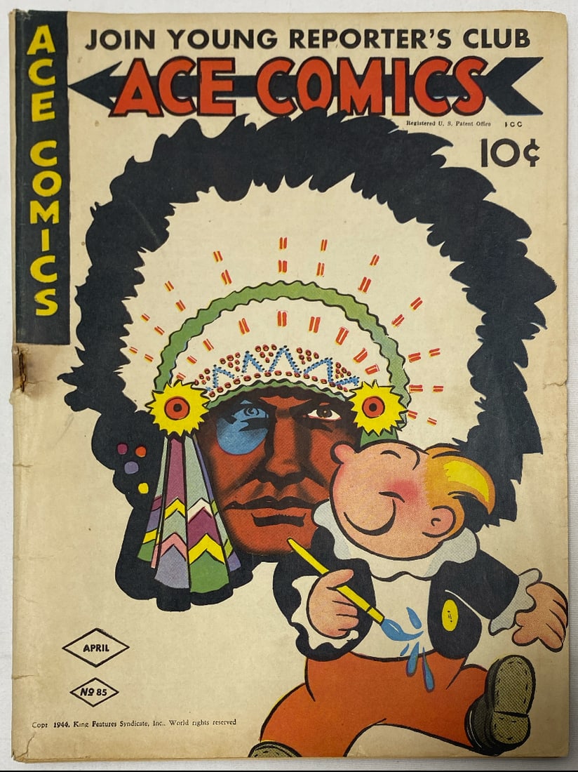 Ace Comics 85 King Comic Book: 1944, cover detached, please preview and see all photos for condition