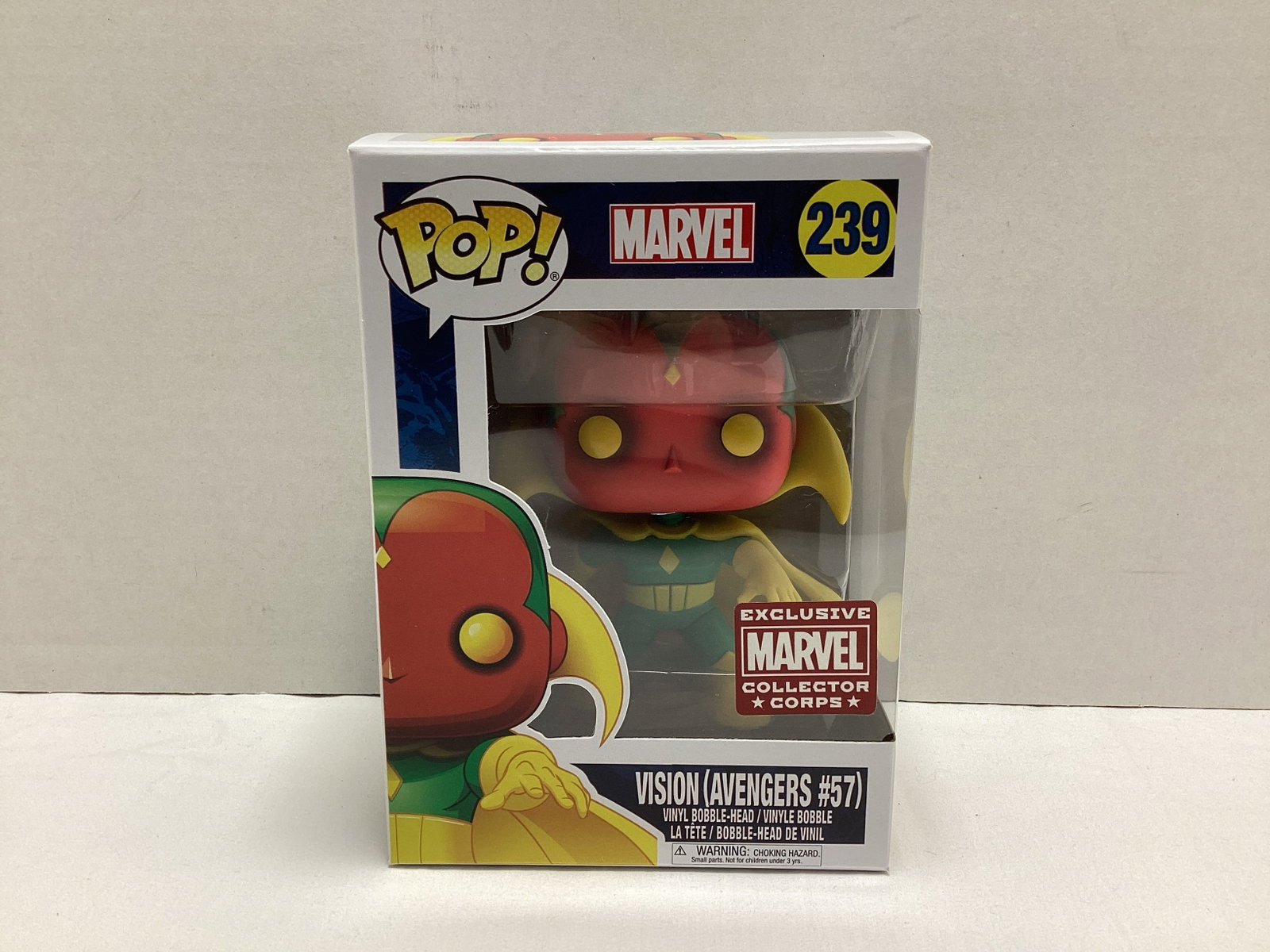 Vision (Avengers 57) First Appearance Marvel Collector Corps Funko Pop: .