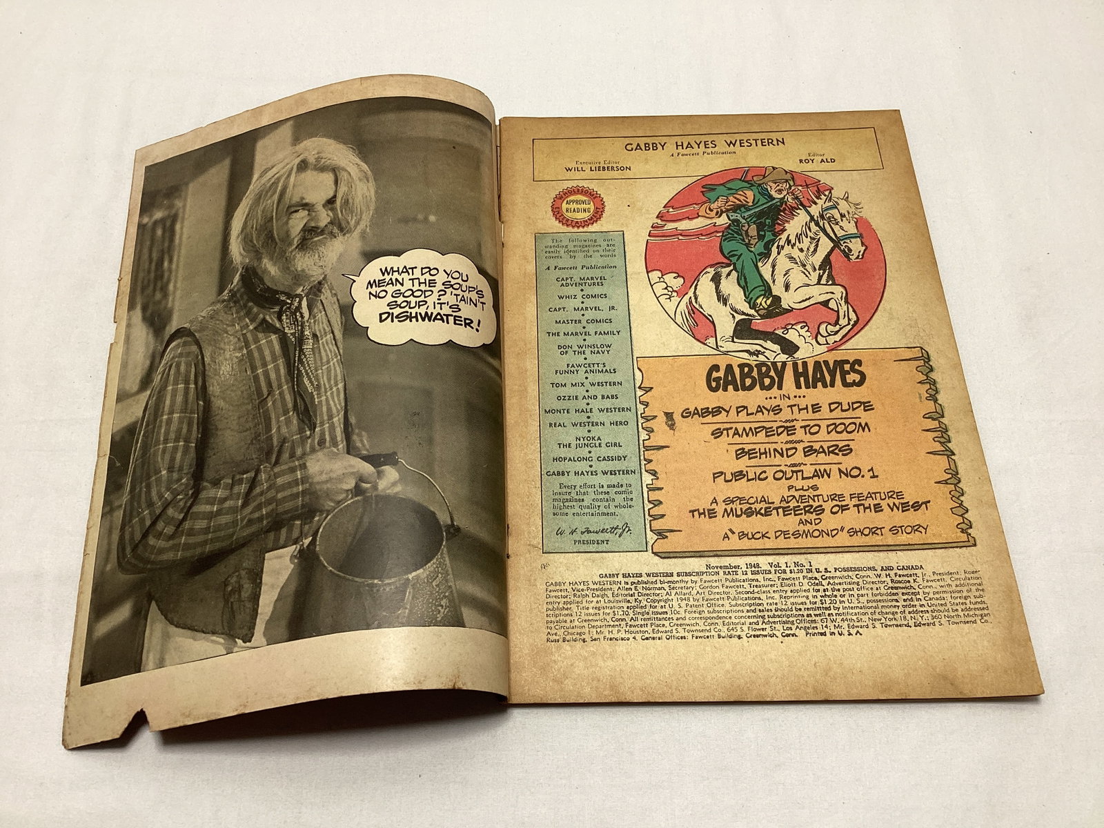 Gobby Hayes Western 1 Fawcett Comic Book - 6