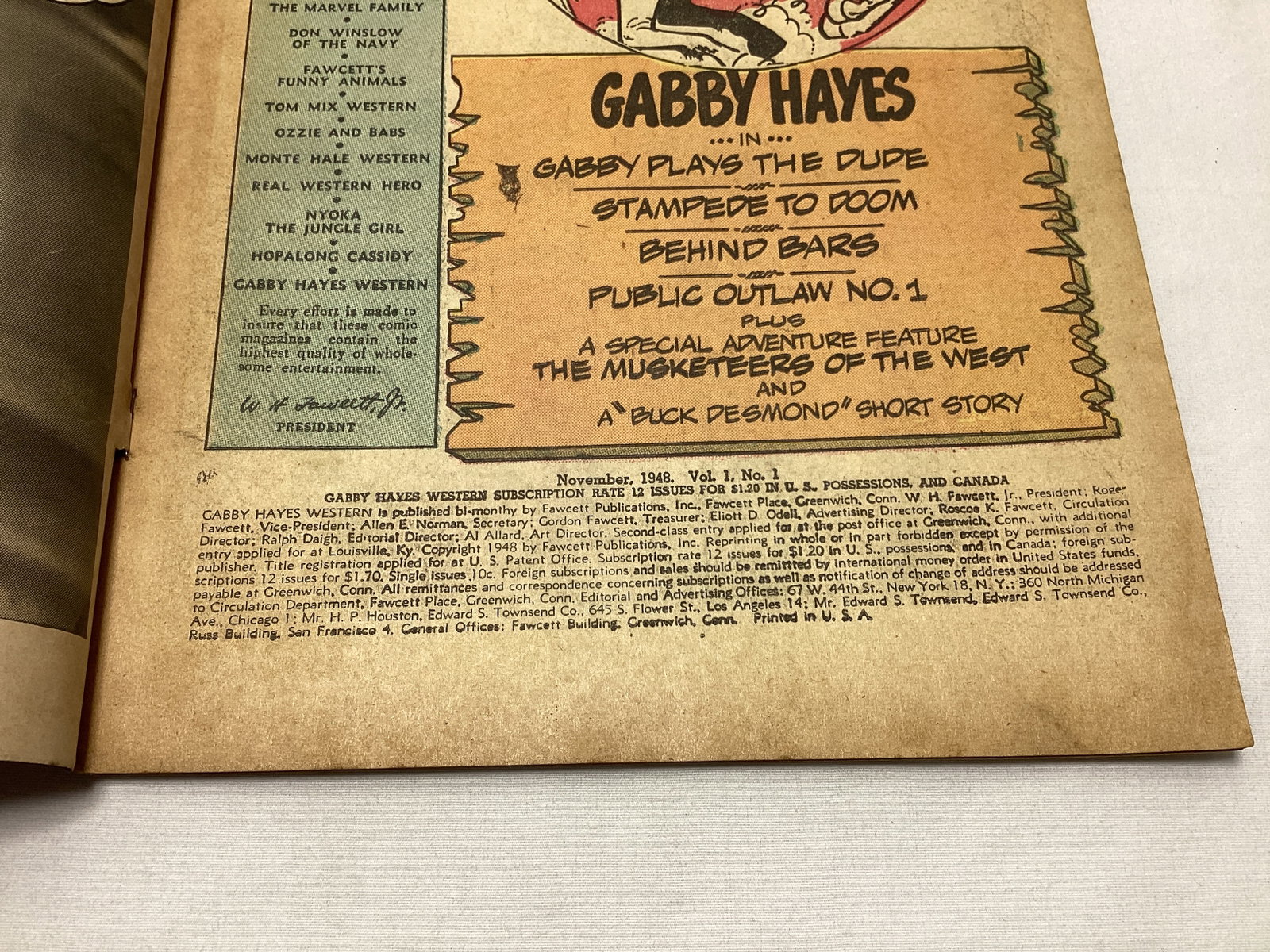 Gobby Hayes Western 1 Fawcett Comic Book - 7