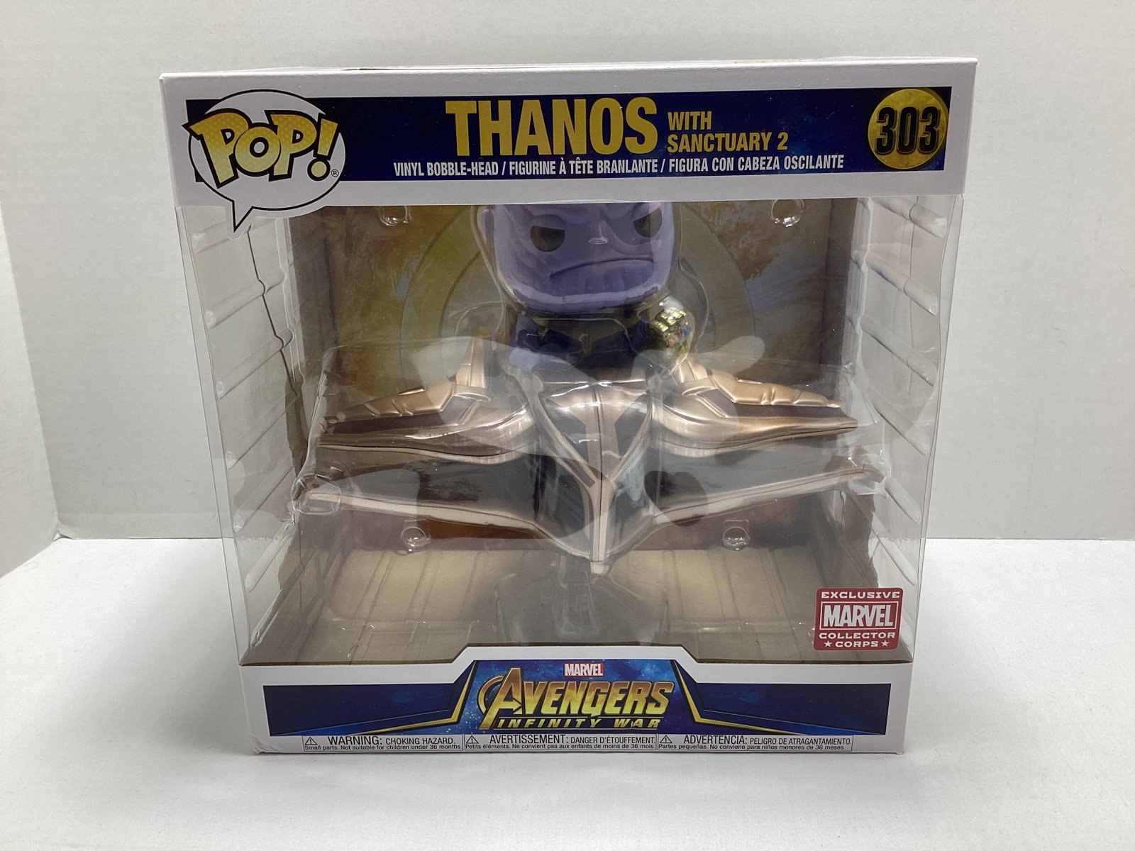 Avengers Infinity War Thanos with Sanctuary 2 Marvel Collector Corps Funko Pop: .