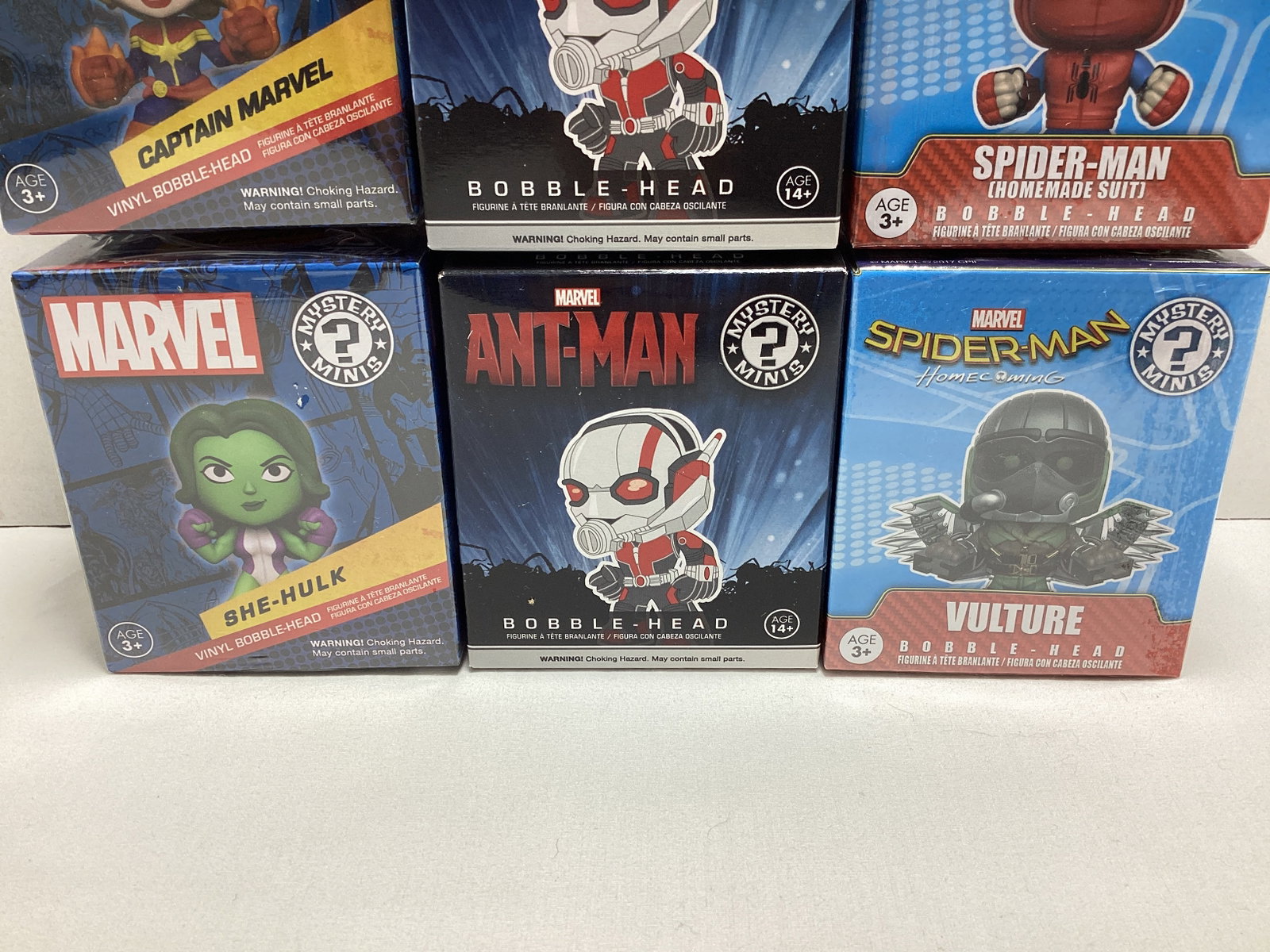 Six Marvel Collector Corps Funko Mystery Minis - 3