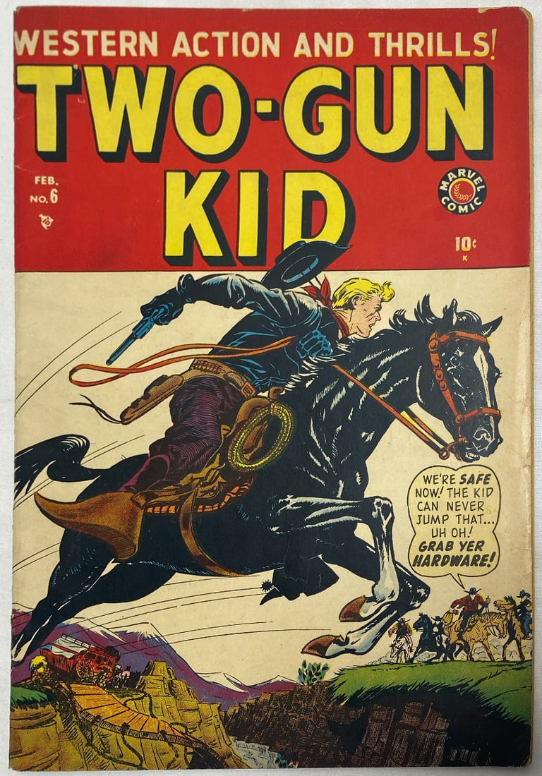 Two Gun Kid 6 Marvel Comic Book: 1949, Please Preview and see all photos for condition