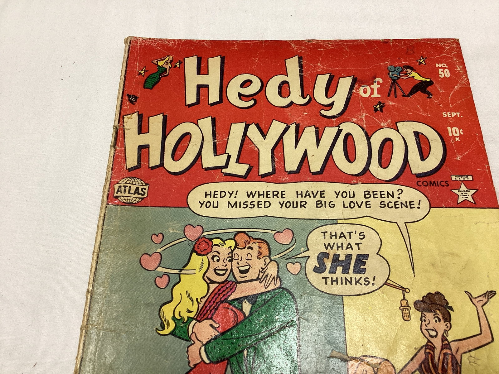 Hedy of Hollywood 50 Atlas Comic Book - 2