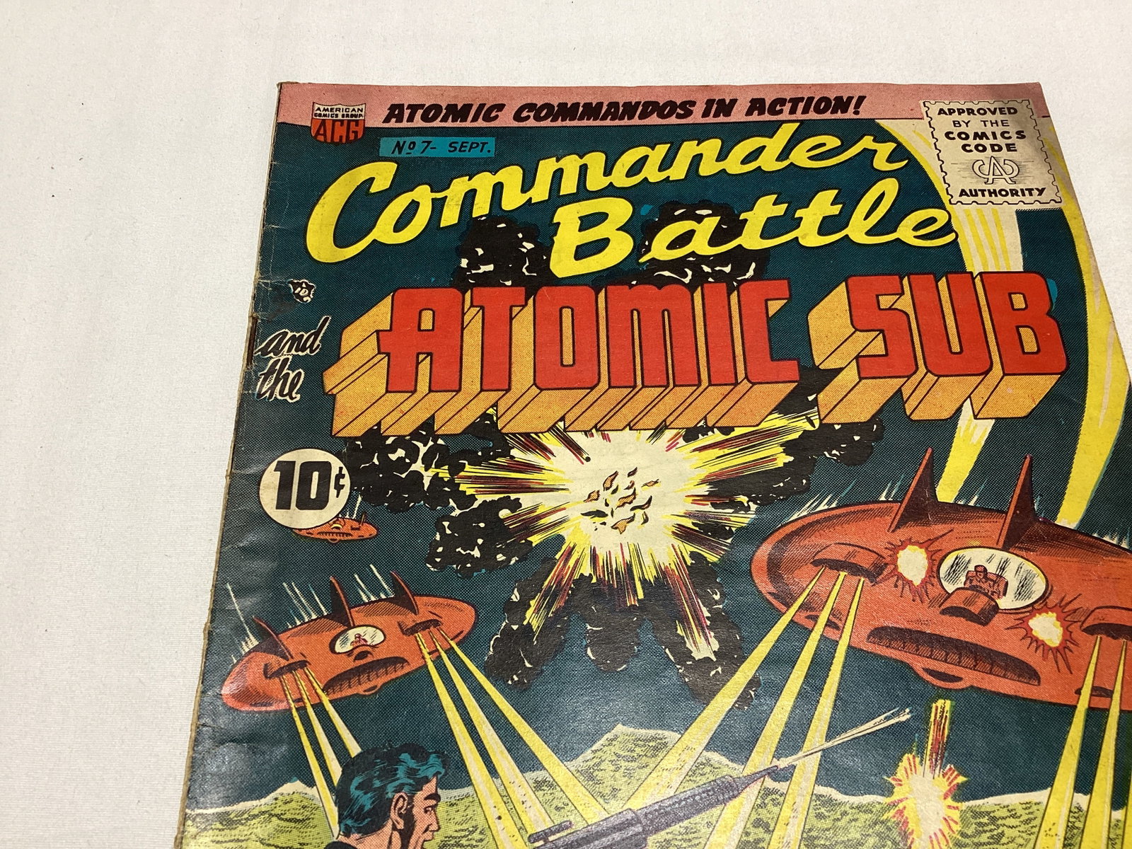 Commander Battle and the Atomic Sub 7 ACG Comic Book - 2