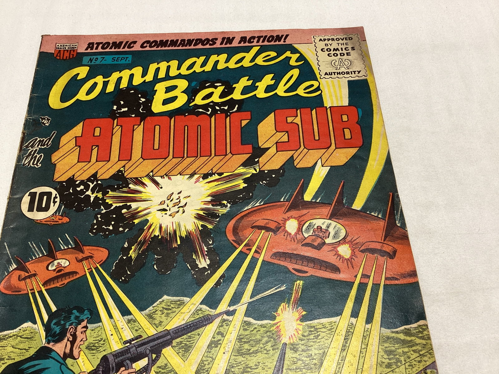 Commander Battle and the Atomic Sub 7 ACG Comic Book - 3