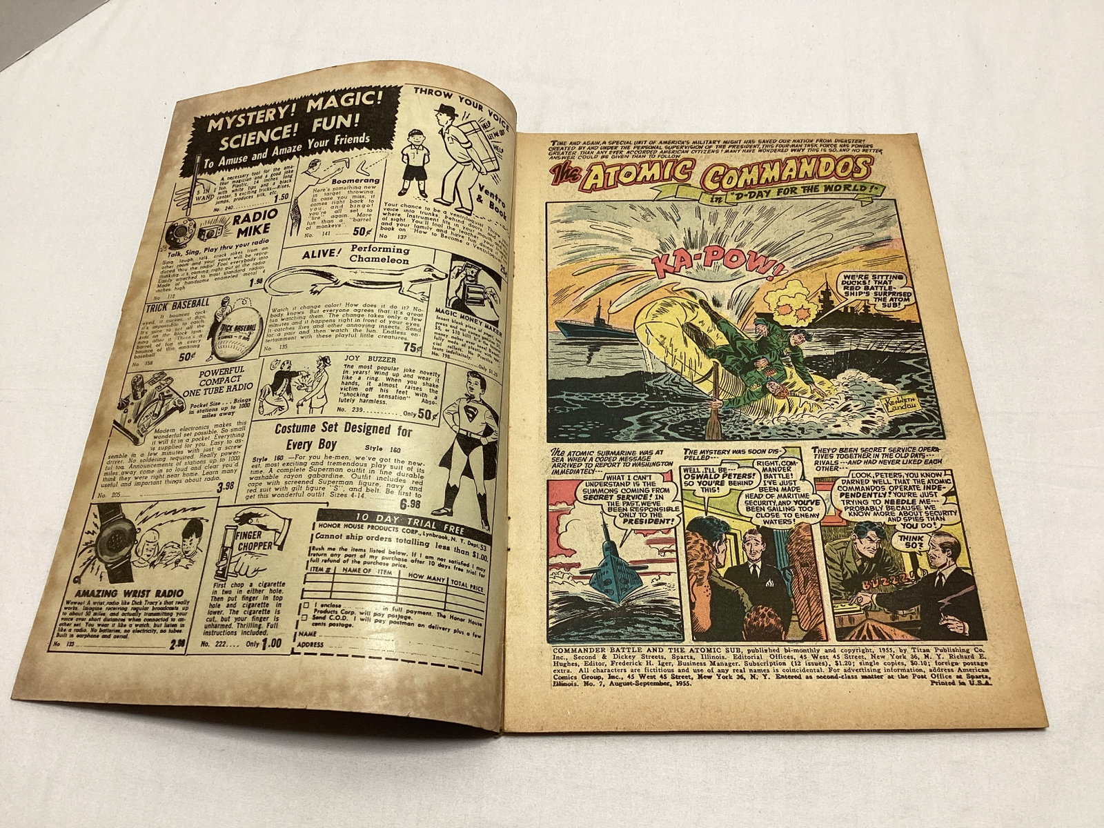 Commander Battle and the Atomic Sub 7 ACG Comic Book - 6