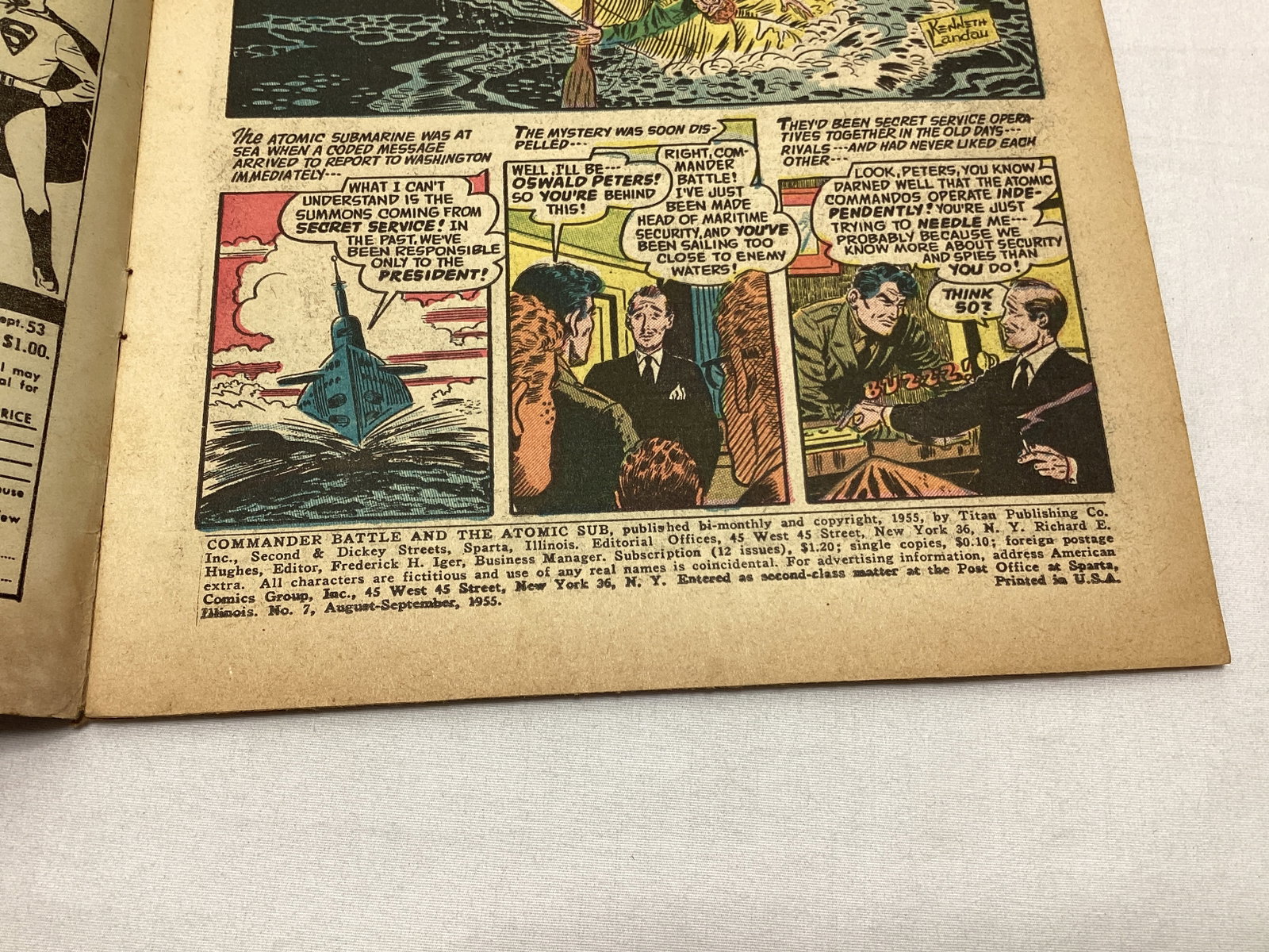 Commander Battle and the Atomic Sub 7 ACG Comic Book - 7