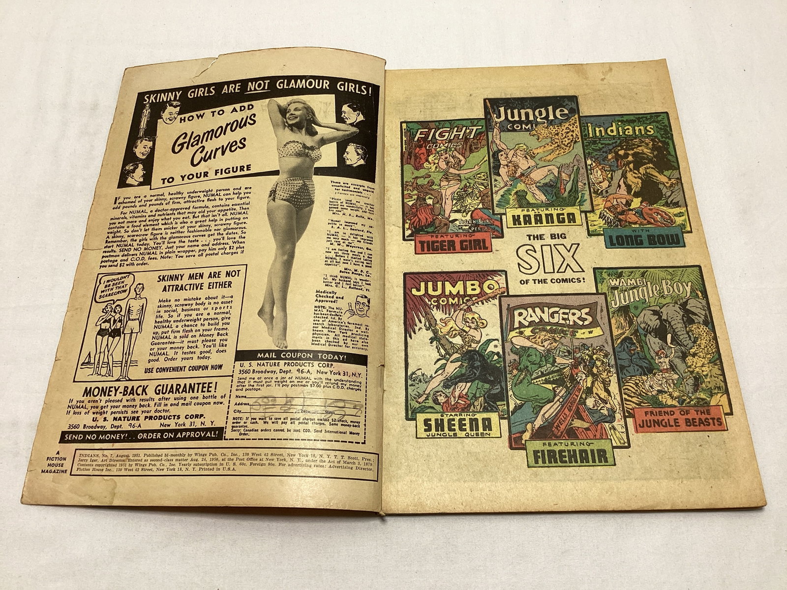 Indians 7 Fiction House Comic Book - 6