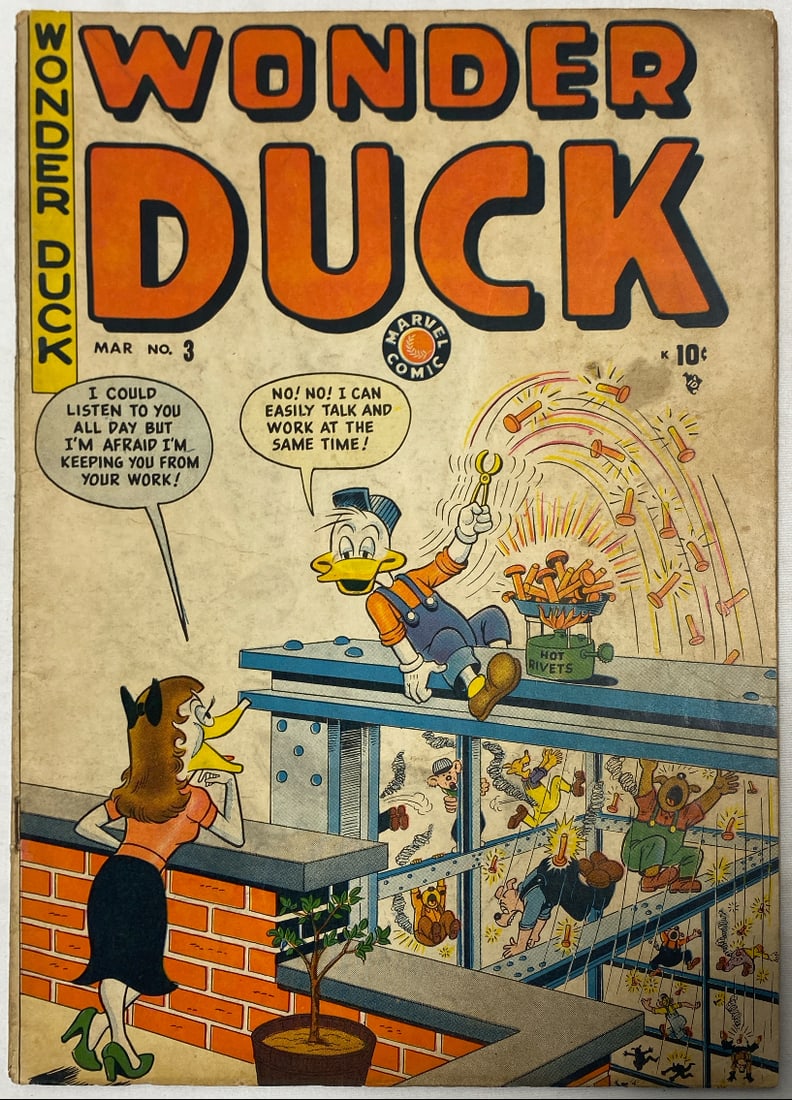 Wonder Duck 3 Marvel Comic Book: 1949, Please Preview and see all photos for condition