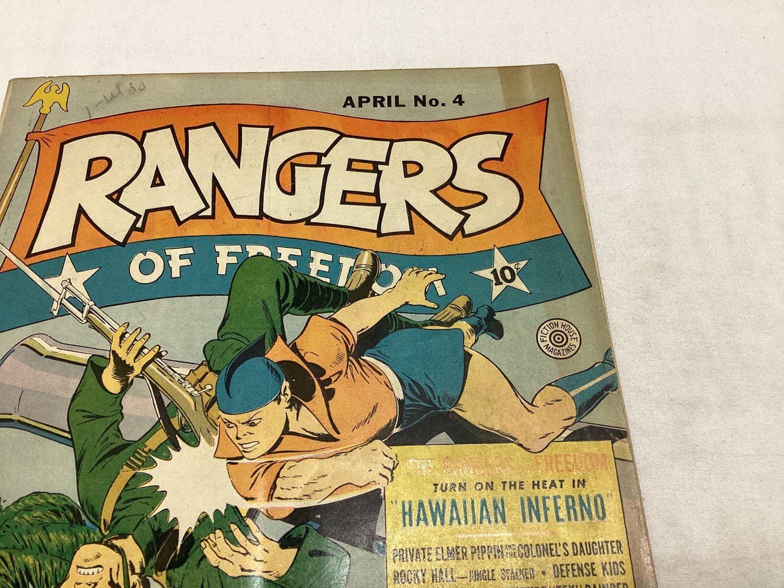 Rangers of Freedom 4 Fiction House Comic Book - 3