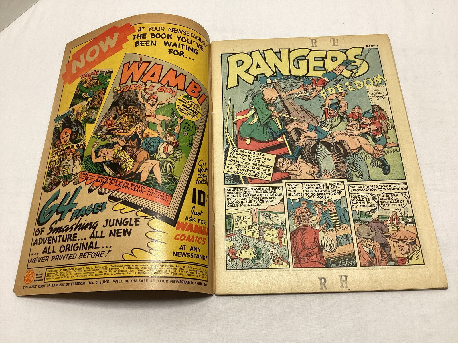 Rangers of Freedom 4 Fiction House Comic Book - 6