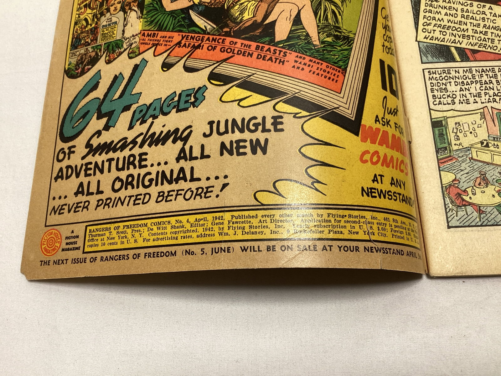 Rangers of Freedom 4 Fiction House Comic Book - 7
