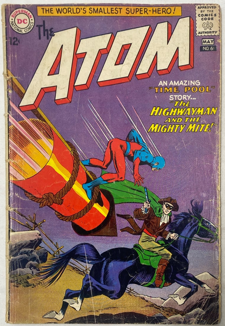 The Atom 6 DC Comic Book: 1963, Please Preview and see all photos for condition