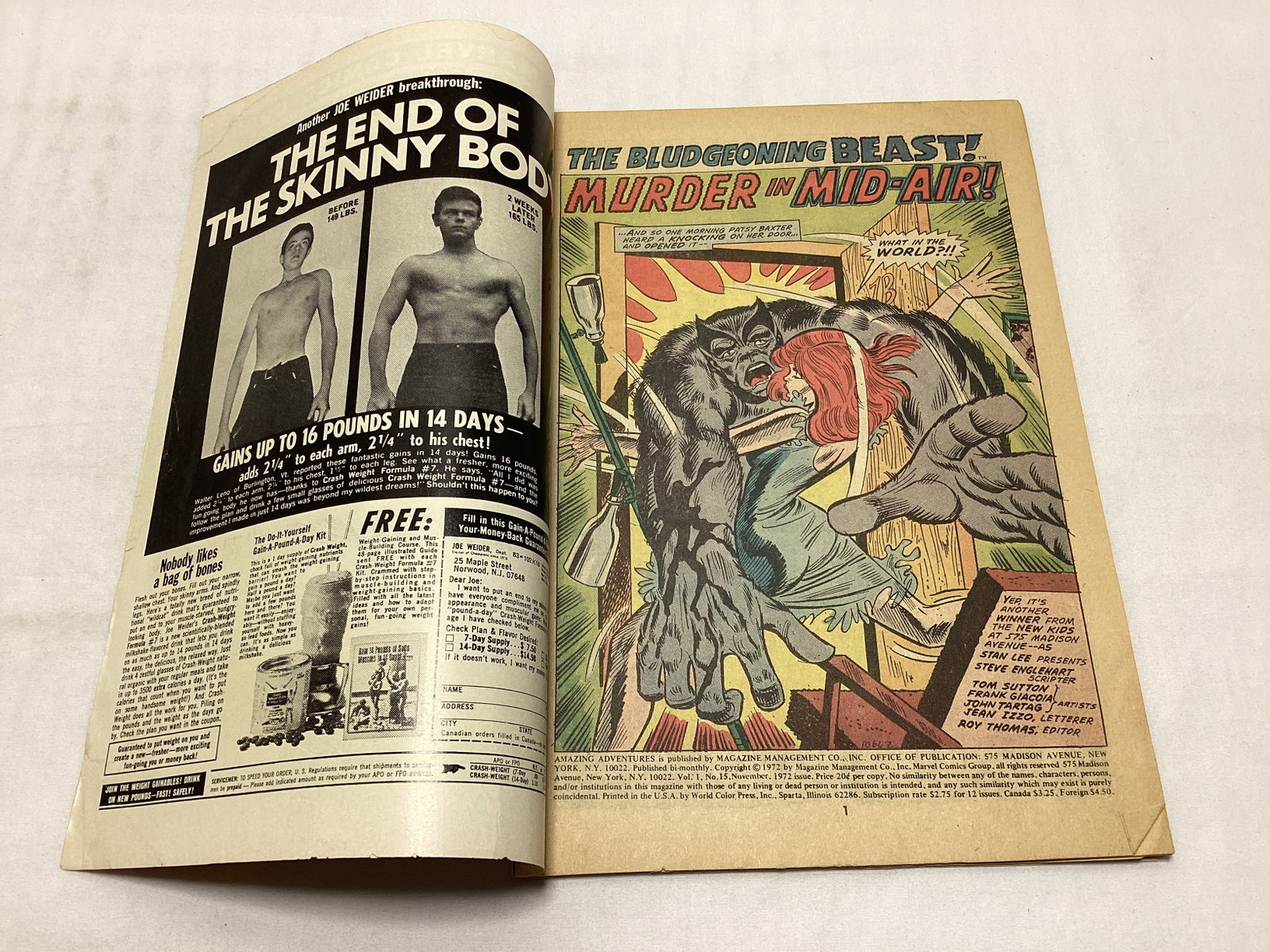 Amazing Adventures 15 Marvel Beast Comic Book - 6