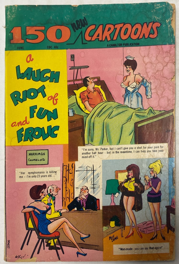 150 New Cartoons 46 Charlton Comic Book: 1972, Please Preview and see all photos for condition