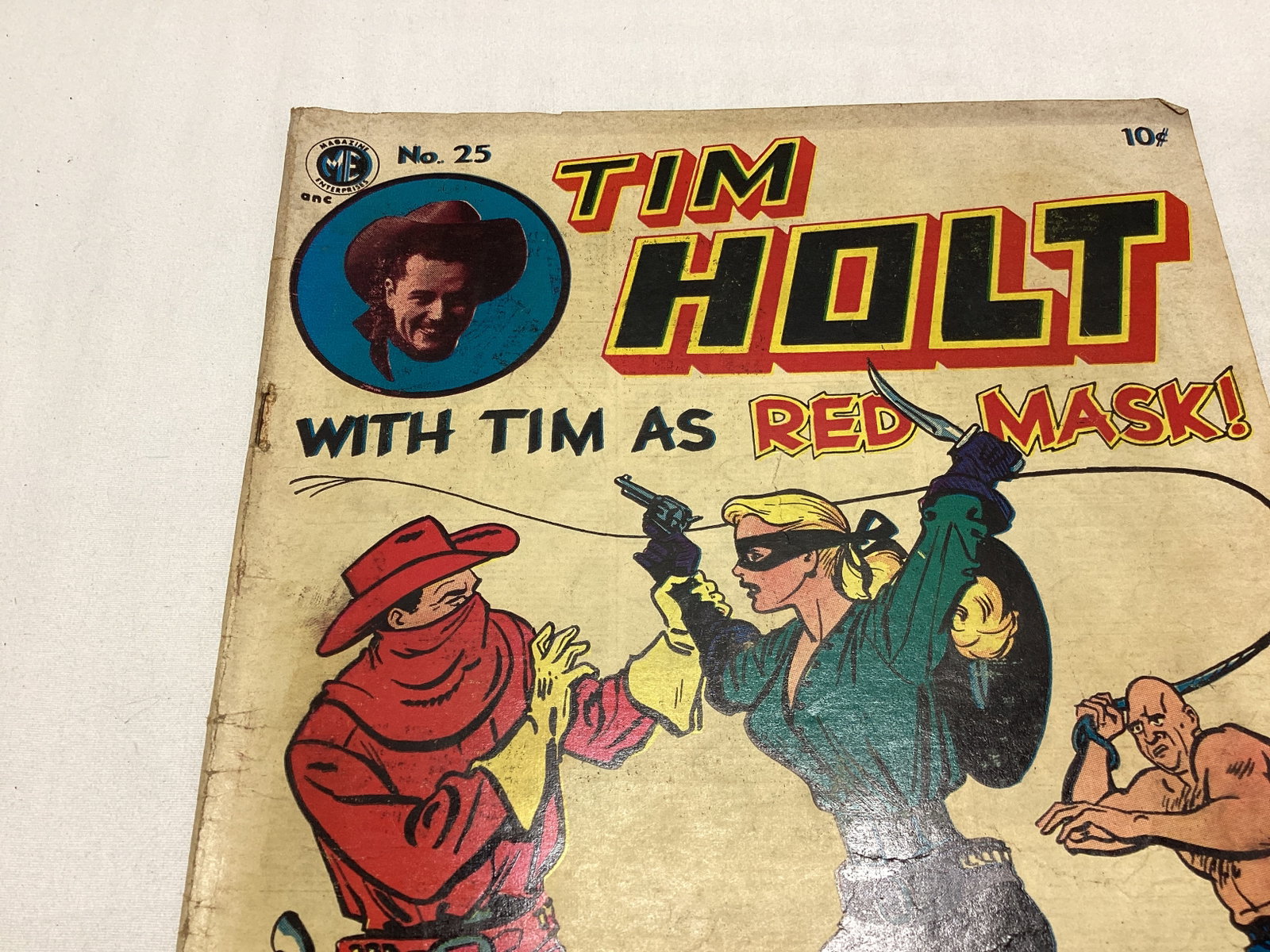 Tim Holt 25 Magazine Enterprises Western Comic Book - 2