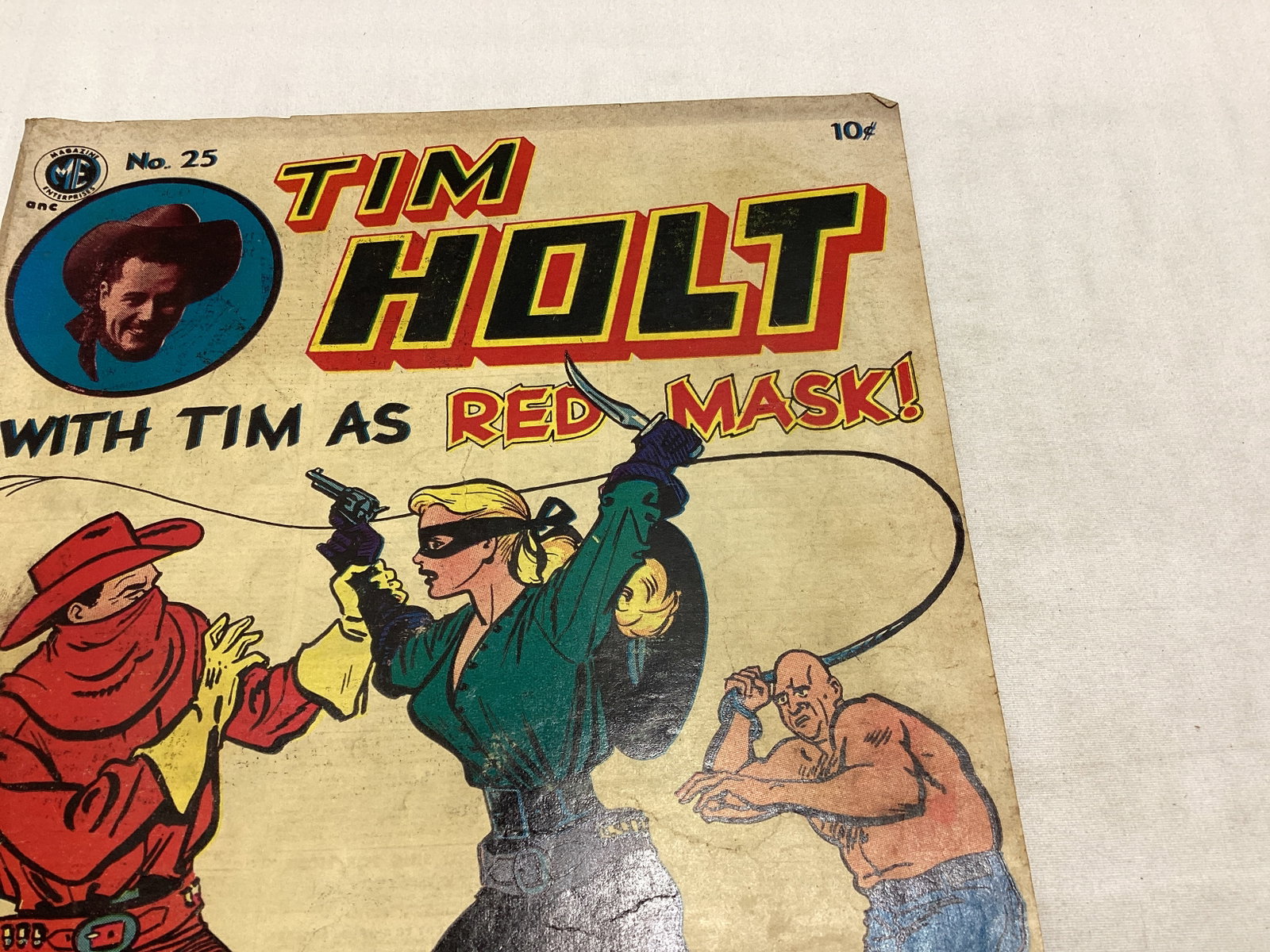 Tim Holt 25 Magazine Enterprises Western Comic Book - 3