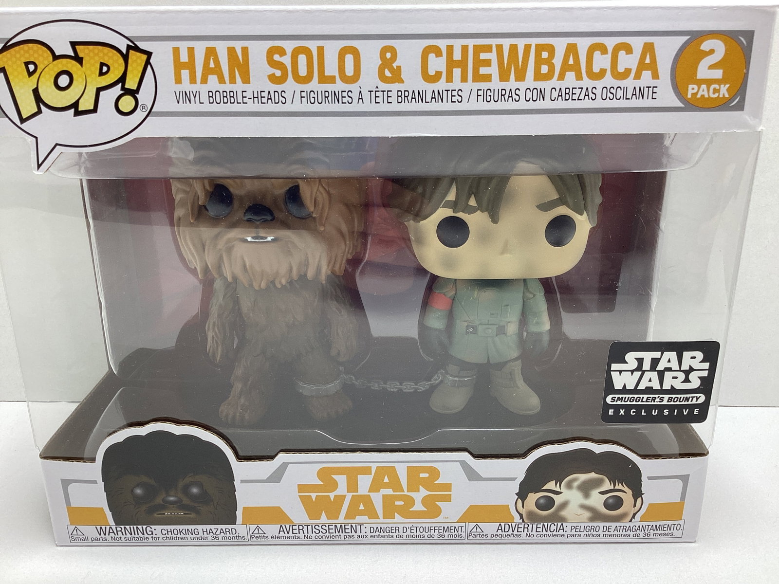 Han Solo and Chewbacca Star Wars Smugglers Bounty Funko Pop Set - 2