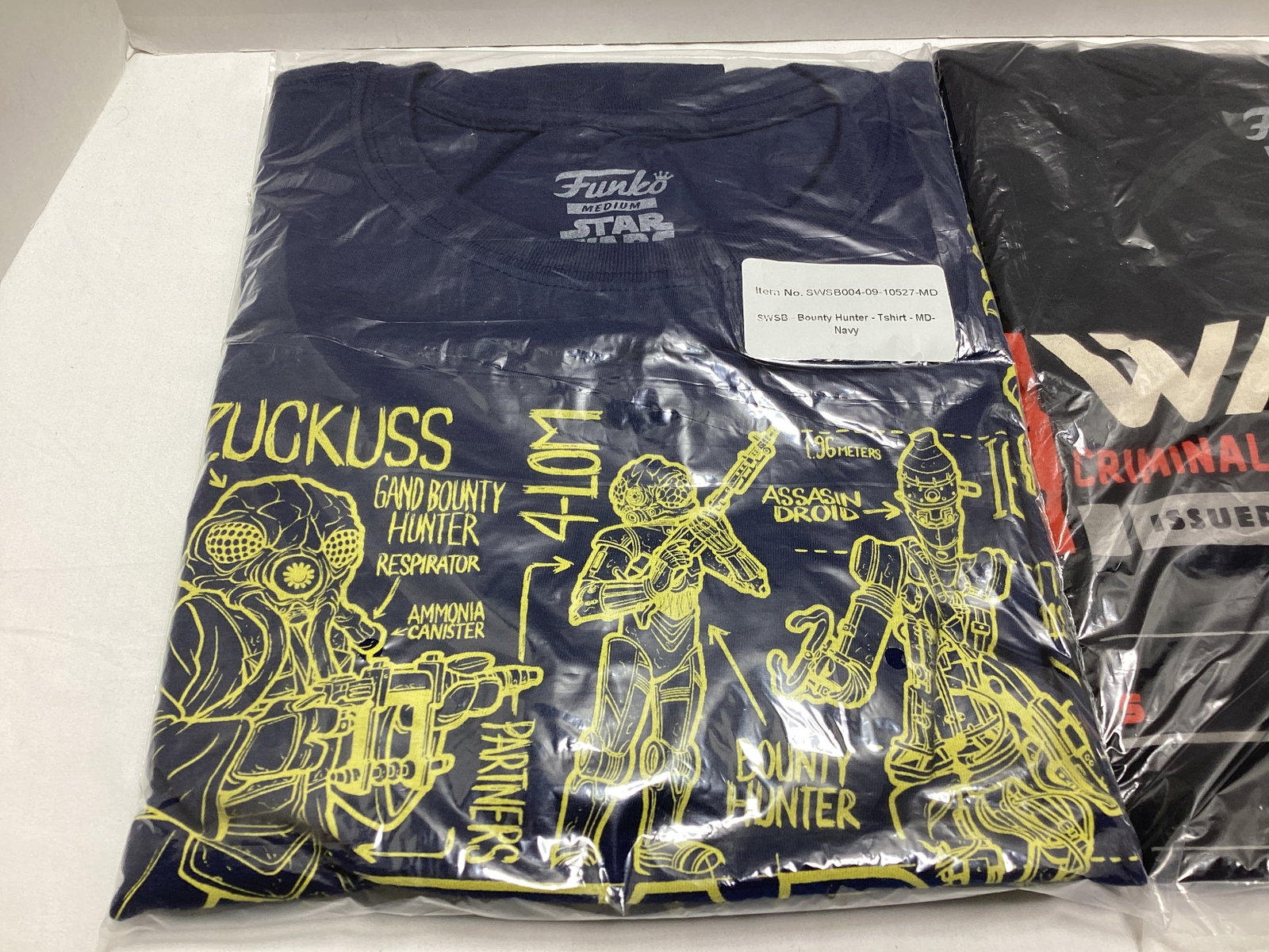 Two Medium Star Wars Smugglers Bounty Funko Pop T-Shirts - 2