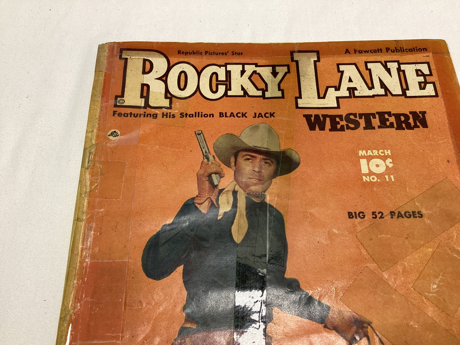 Rocky Lane Western 11 Fawcett Comic Book - 2