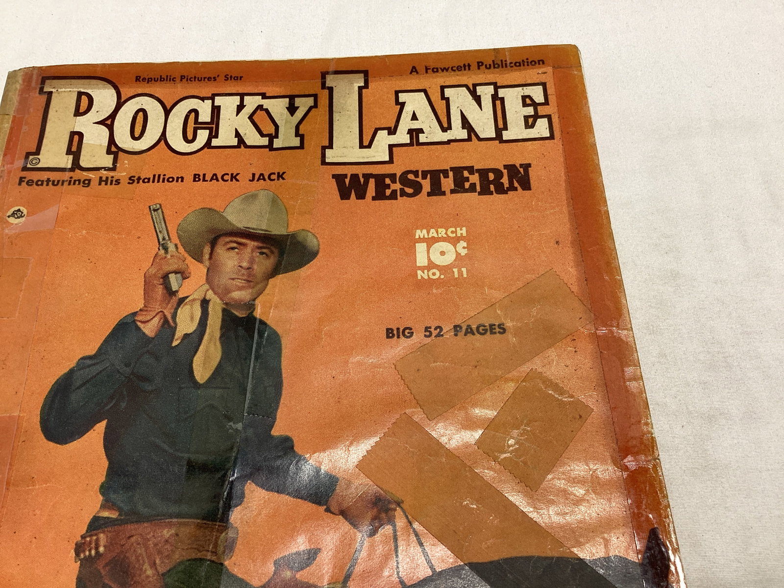 Rocky Lane Western 11 Fawcett Comic Book - 3