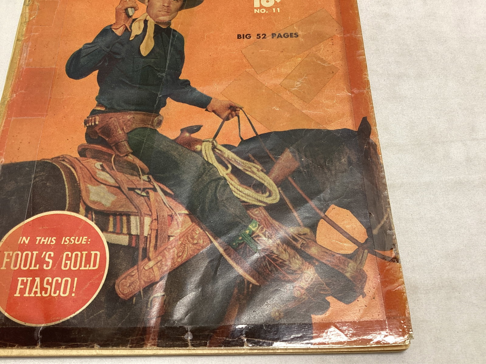 Rocky Lane Western 11 Fawcett Comic Book - 5