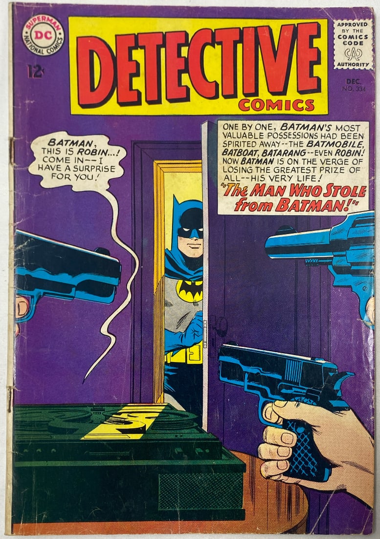 Detective Comics 334 DC Batman Comic Book: 1964, Please Preview and see all photos for condition