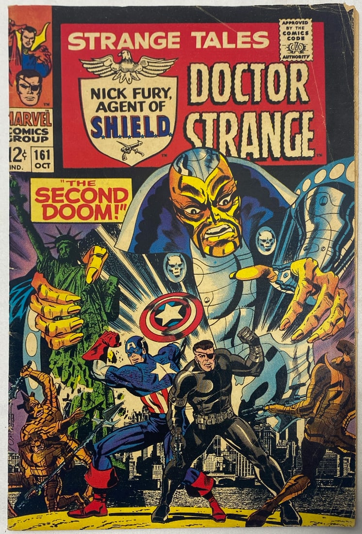 Strange Tales 161 Marvel Comic Book: 1967, Nick Fury, Doctor Strange, please preview and see all photos for condition