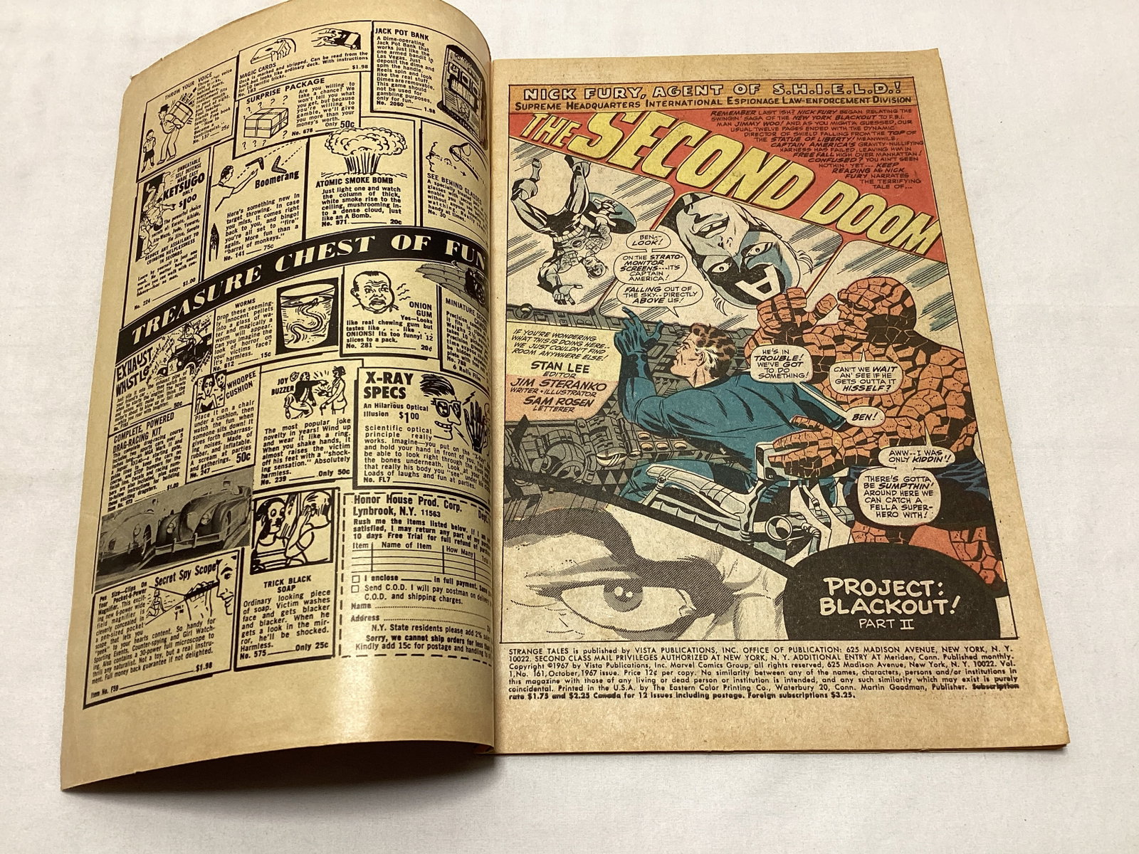 Strange Tales 161 Marvel Comic Book - 6