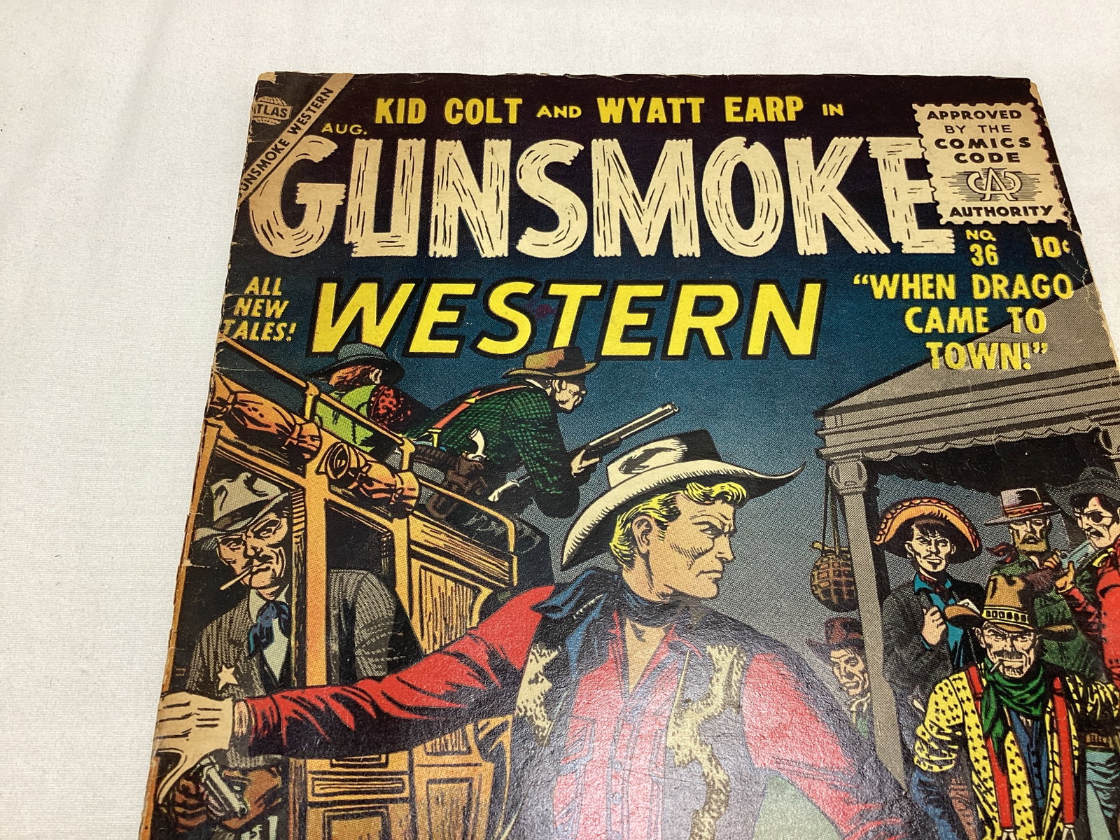 Gunsmoke Western 36 Atlas Comic Book - 2