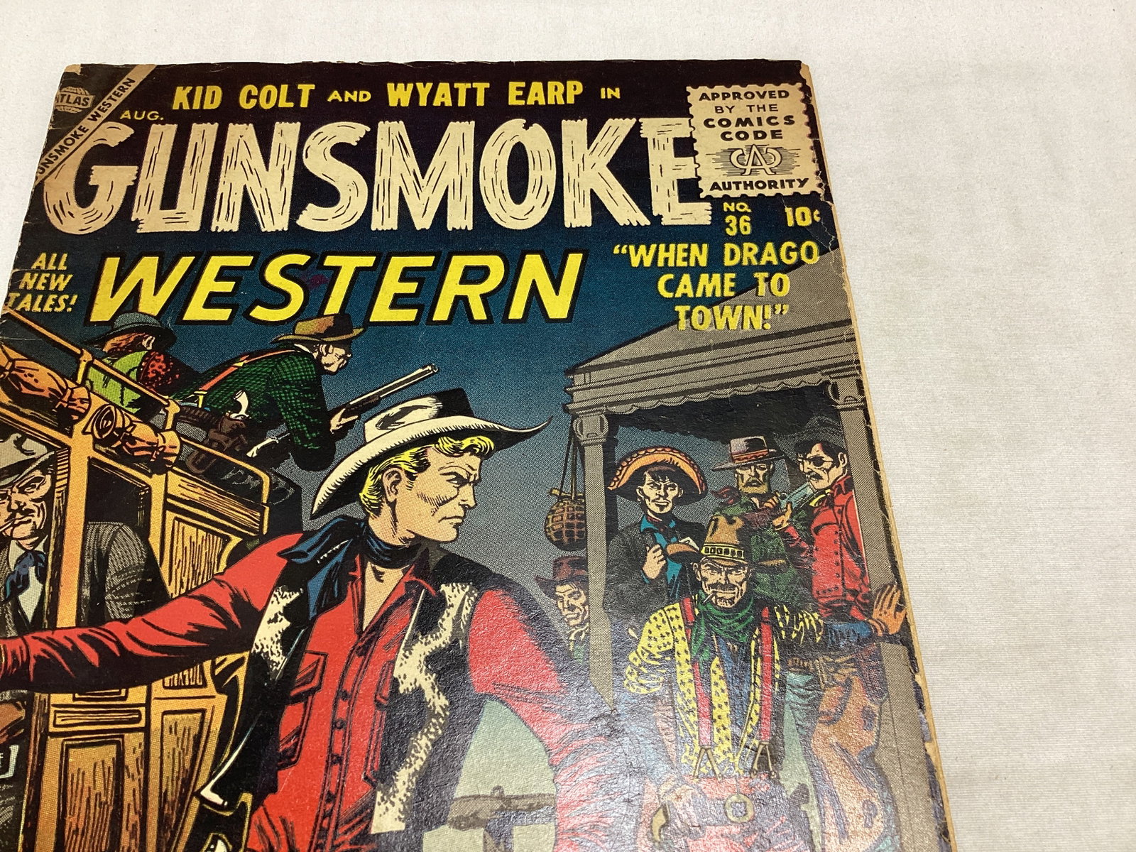 Gunsmoke Western 36 Atlas Comic Book - 3