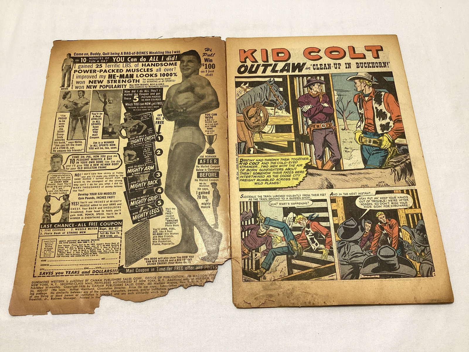 Gunsmoke Western 36 Atlas Comic Book - 6