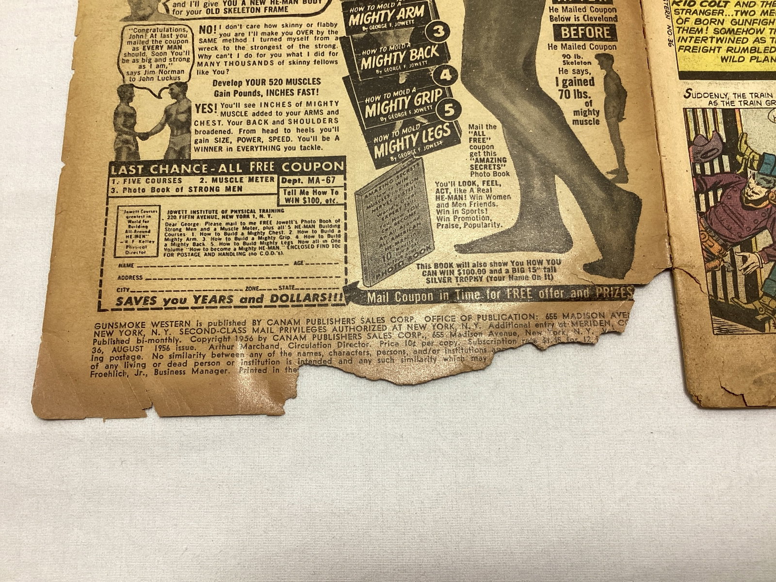 Gunsmoke Western 36 Atlas Comic Book - 7