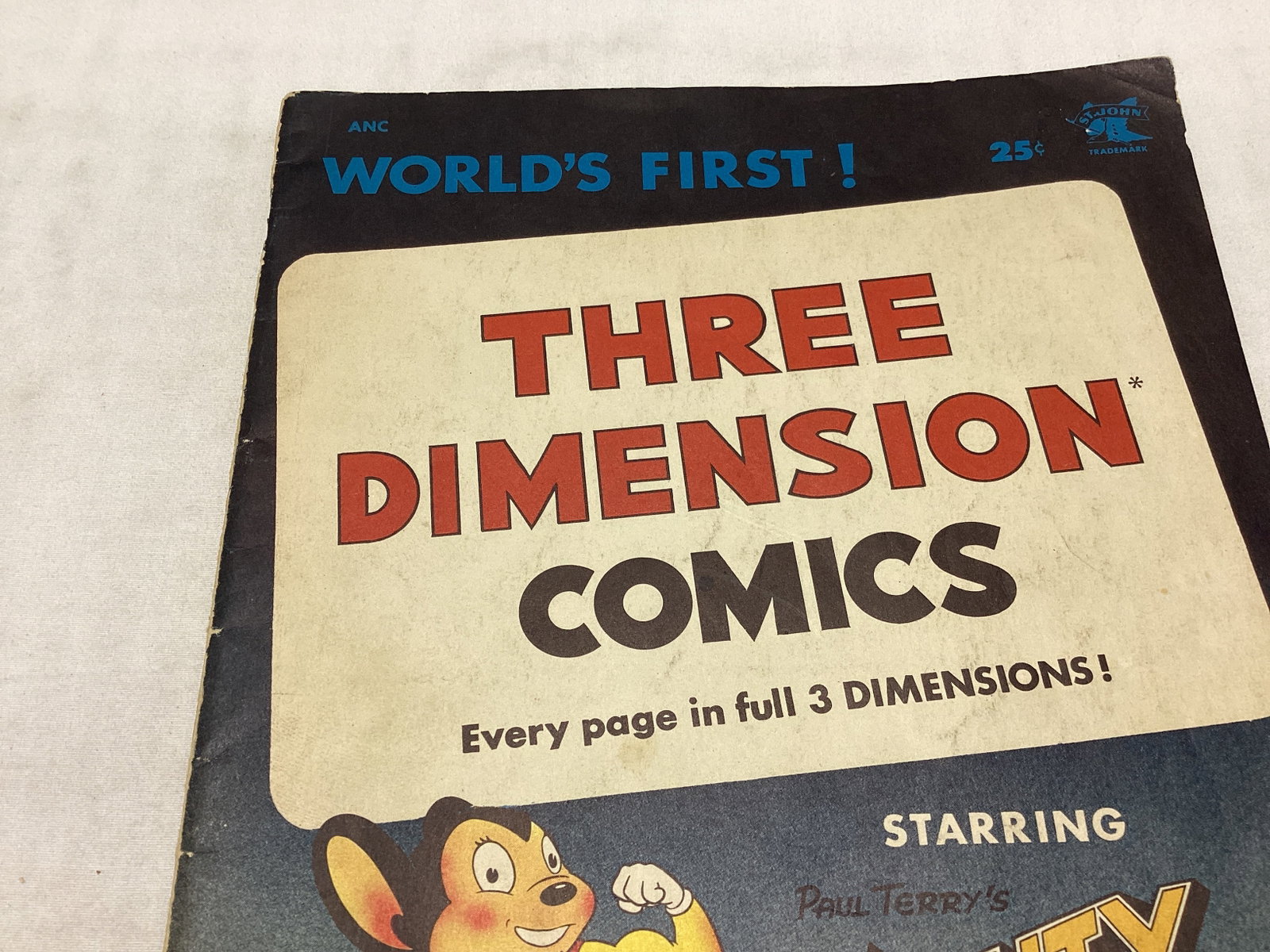 Three Dimension Comics 1 Mighty Mouse Comic Book - 2