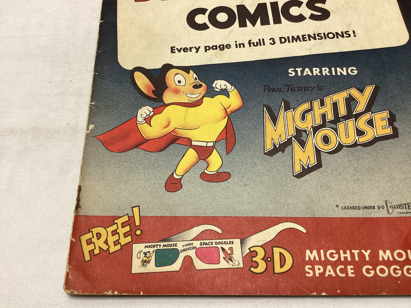 Three Dimension Comics 1 Mighty Mouse Comic Book - 4