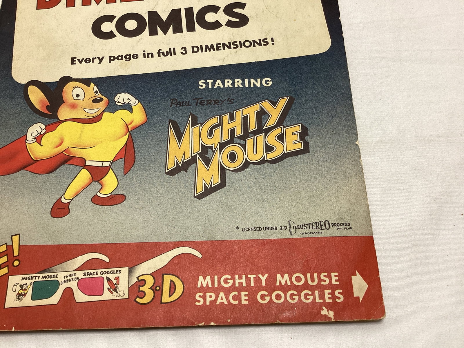 Three Dimension Comics 1 Mighty Mouse Comic Book - 5