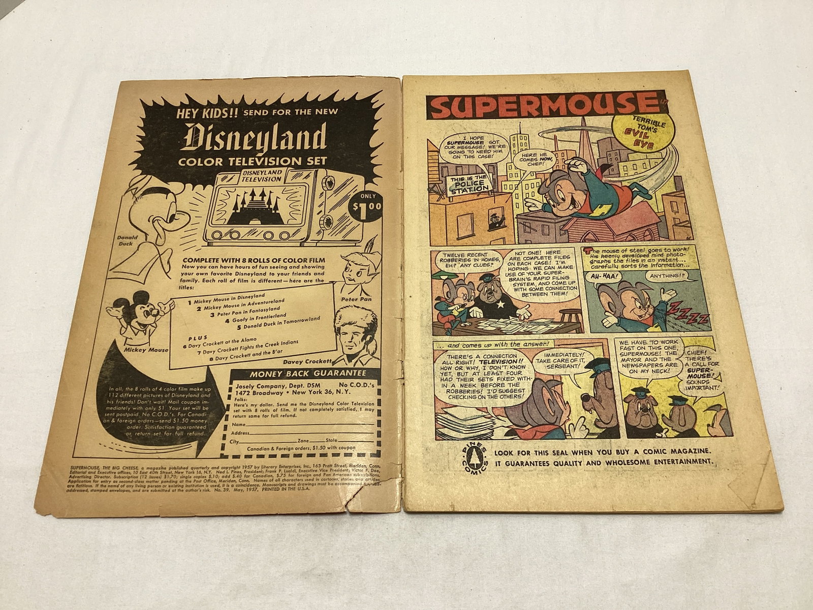 Super Mouse the Big Cheese 39 Pine Comic Book - 6