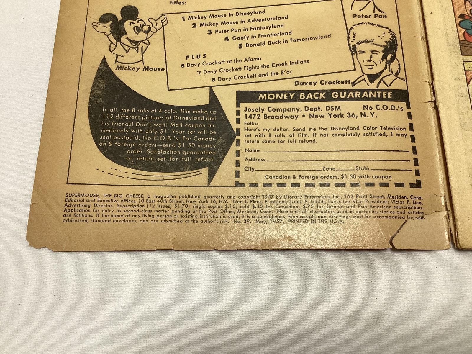Super Mouse the Big Cheese 39 Pine Comic Book - 7