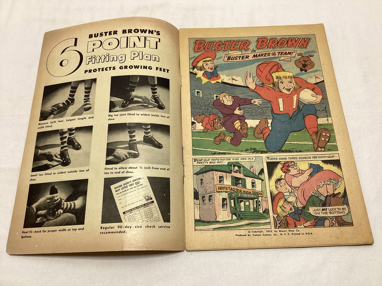 Buster Brown Makes the Team Comic Book - 6