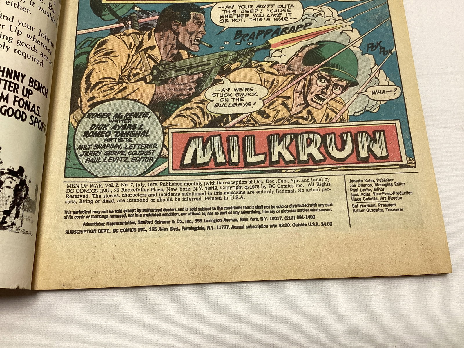 Men of War 7 DC Comic Book - 7