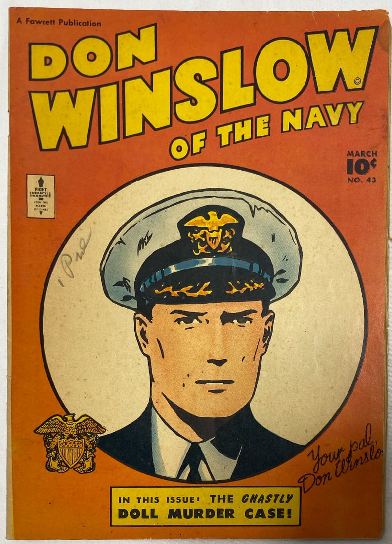 Don Winslow of the Navy 43 Fawcett Comic Book: 1947, Please Preview and see all photos for condition